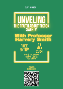 Poster for the tiktok safety event